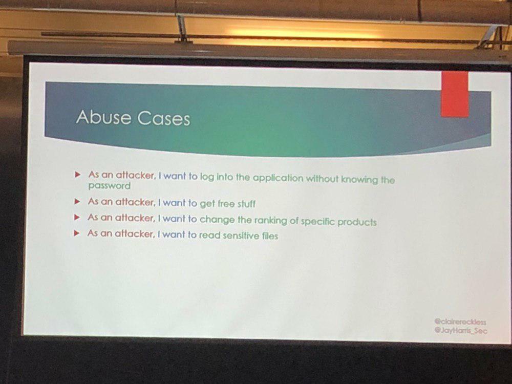 Slide on Abuse cases