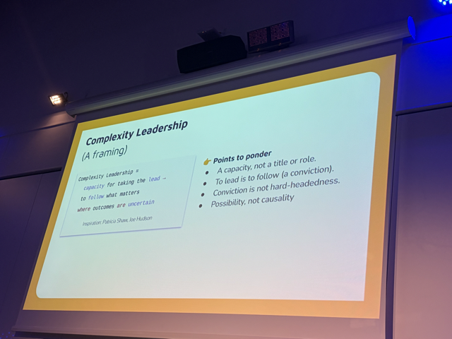 Complexity Leadership definition