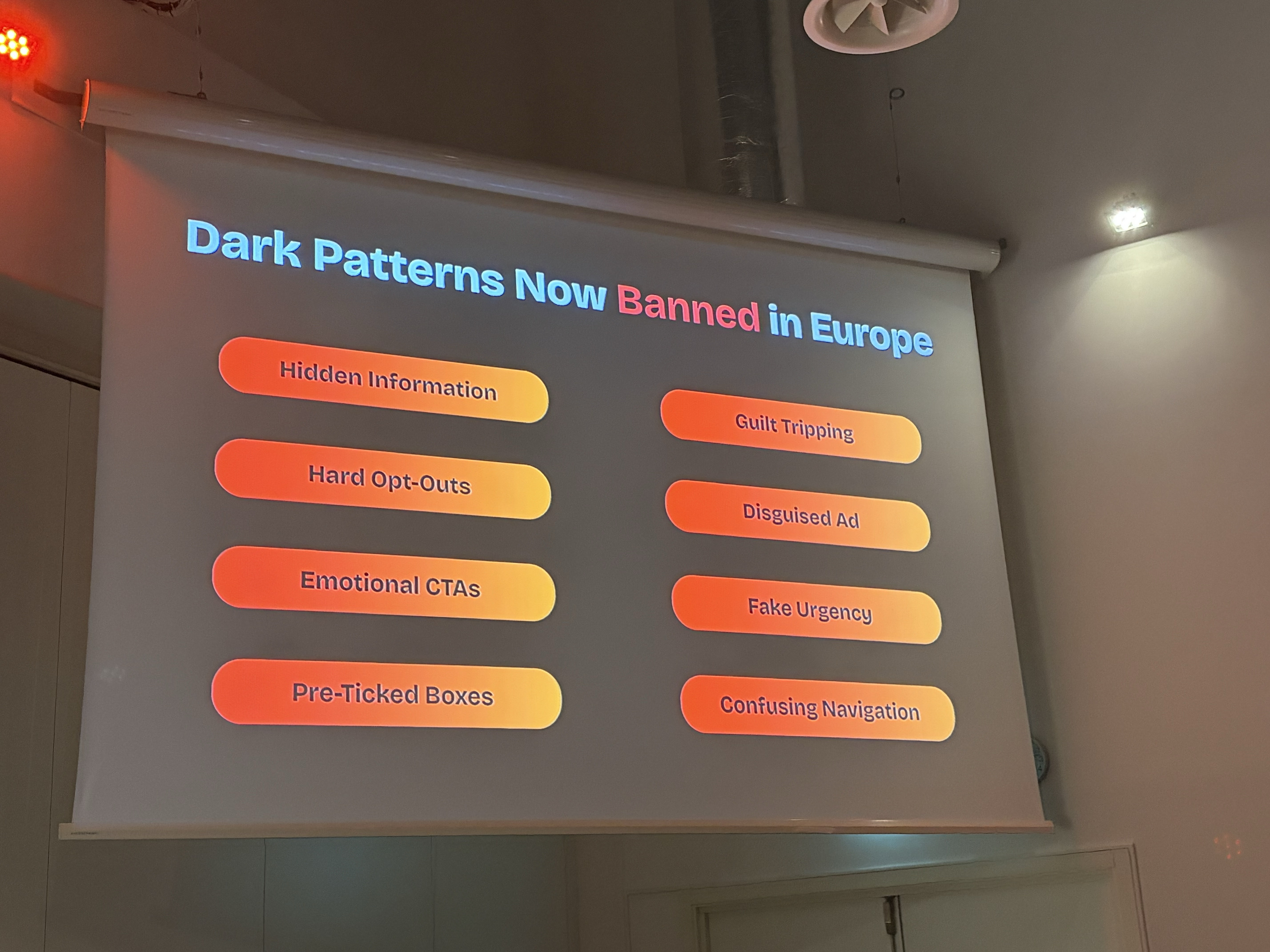 Dark patterns banned in EUrope
