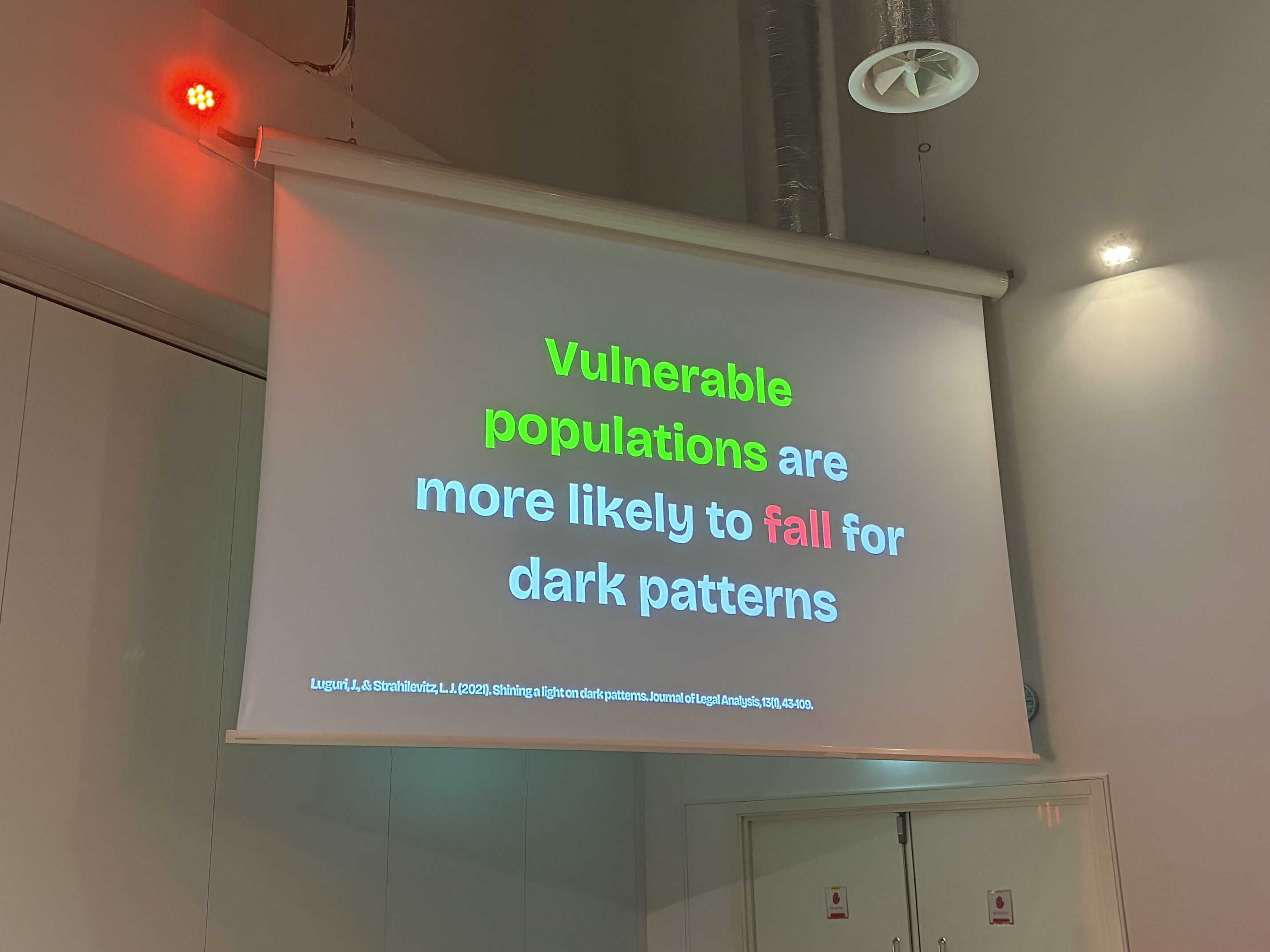 Vulnerable populations and dark patterns